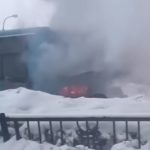 ЧП на «Автовокзале»: серьёзный пожар охватил пассажирский автобус 